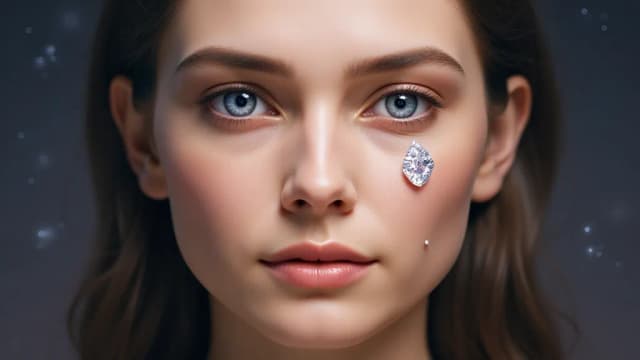 Portrait of a woman after beautification.